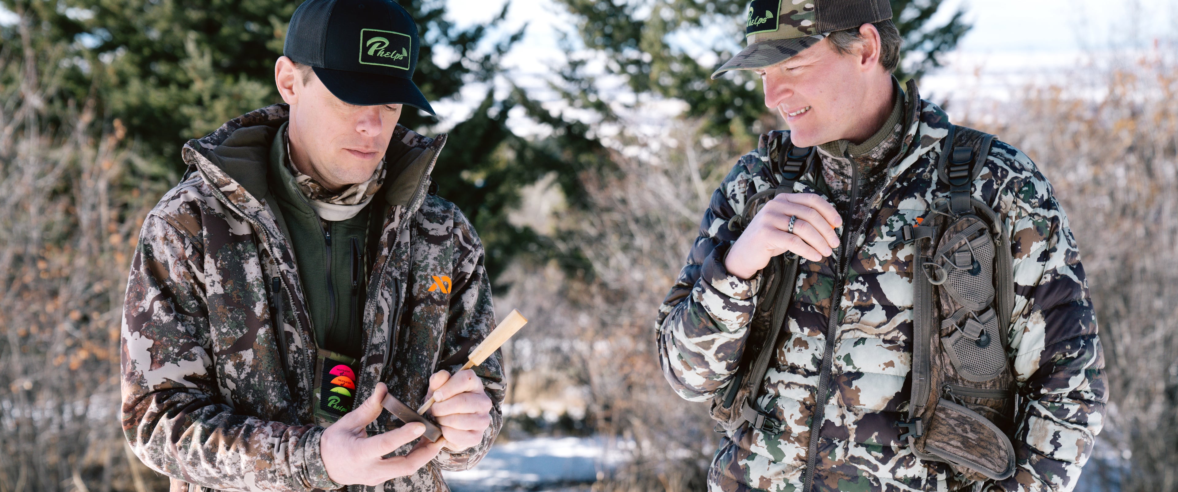 Steve Rinella and Janis Putelis with Phelps Turkey Calls